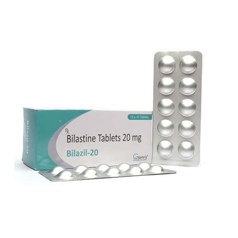 Bilastine 20mg Tablet | BILAZIL 20