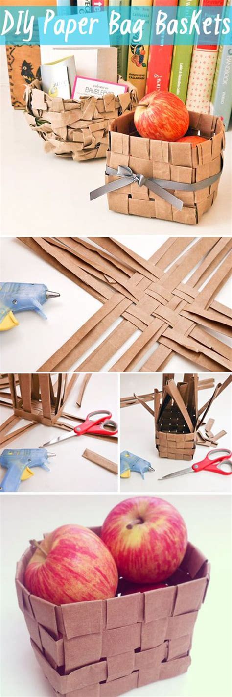 Diy Paper Bag Basket | Best DIY Ideas | Paper bag crafts, Diy paper bag ...