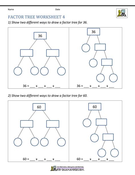 Prime Factorization Worksheet Pdf – Imsyaf.com