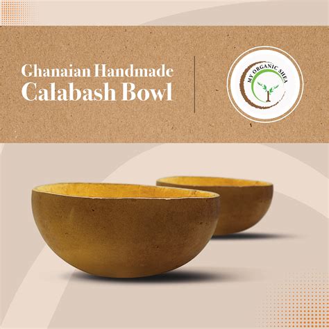 100% Authentic Ghanaian Handmade Calabash Bowl/Cup, Medium (4.5 - 5.5 ...