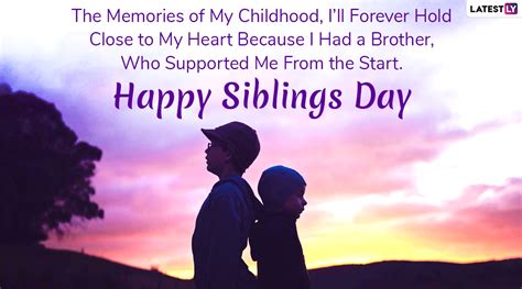 Happy Siblings Day 2023 Wishes Images Greetings Status Messages Quotes ...