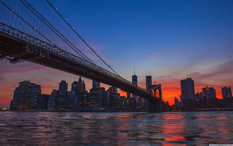 🔥 Free Download New York City Brooklyn Bridge 4k Hd Desktop Wallpaper ...