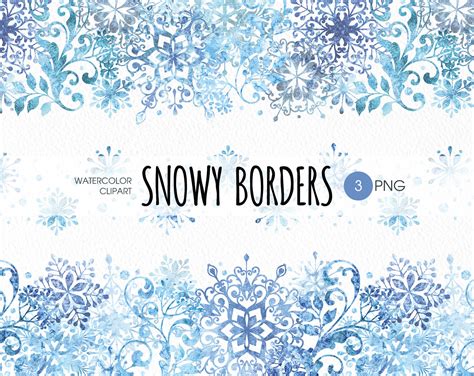 Snowflake Clipart Snowflake Border