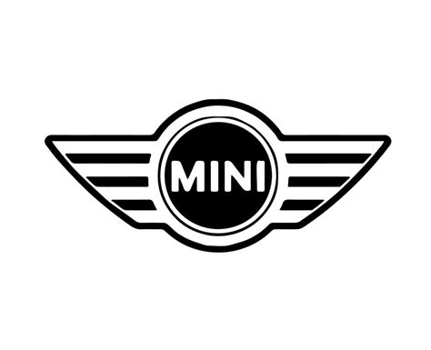 Mini Brand Logo Symbol Black Design german Car Automobile Vector ...