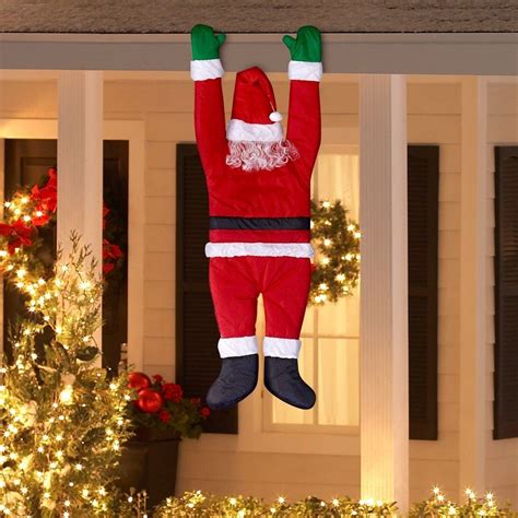 Outdoor Christmas Decoration Hanging Santa Claus Outside Yard Balcony ...