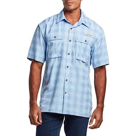 Magellan Outdoors Men's Aransas Pass Heather Plaid Fishing Shirt | Academy