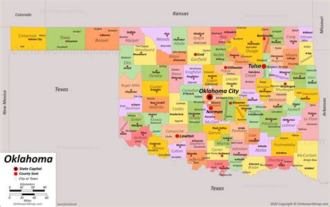 Printable Oklahoma Map