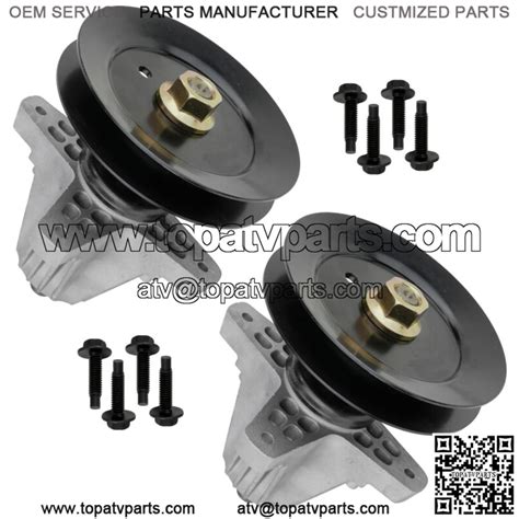 2 Spindle Assembly With Pulley 54" Deck For Cub Cadet XT1-GT54 XT2-GX54 ...