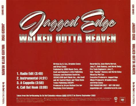 THE CRACK FACTORY: Jagged_Edge-Walked_Outta_Heaven-(Promo_CDS)-2003-Y2H_INT