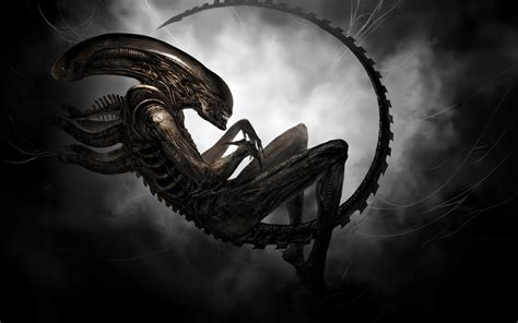 Wallpaper : digital art, artwork, Xenomorph, aliens, darkness, computer ...