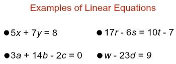 Linear Equation | Definition, System & Examples - Lesson | Study.com