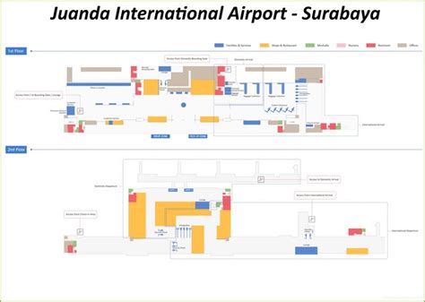 Surabaya Airport Map - Map - Ontheworldmap.com