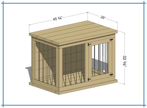 Single Dog Kennel DIY Plans - Build Blueprint