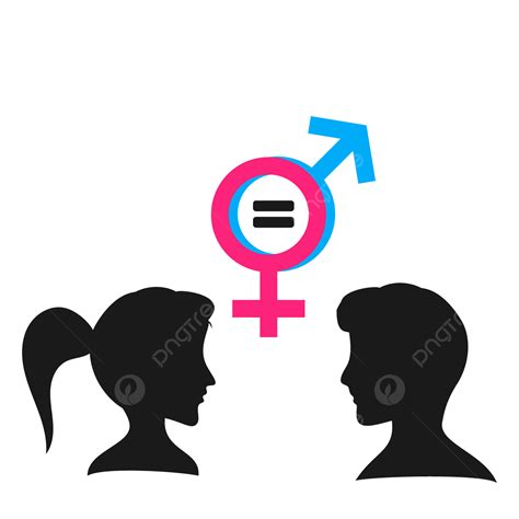 Gender Equality Symbol With Silhouette, Gender, Equality, Sillhouette ...