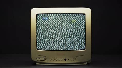 Old Retro Square Television Screen with Ripples and Interference on ...