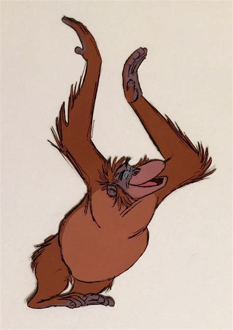 King Louis animation cel for The Jungle Book 1967 | Disney zeichnungen ...