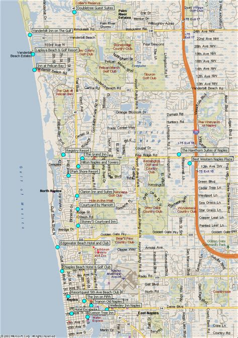 Printable Map Of Naples Florida