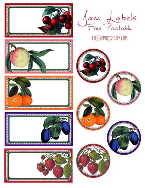 Free Printable Jam Labels! | Jam label, Labels printables free, Free ...