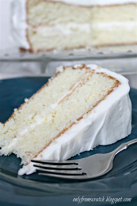 Only From Scratch: Simple Layer Cake with Vanilla Frosting, from Martha ...