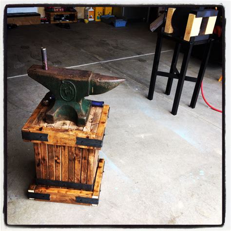 My personal anvil stand | Blacksmithing, Blacksmith tools, Metalsmithing