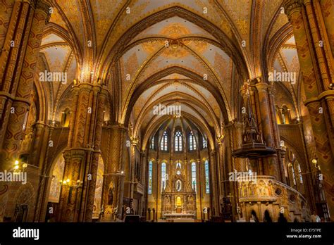 Interior of Matthias Church, Budapest, Hungary Stock Photo - Alamy