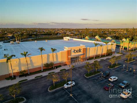 Aerial drone photo Belk Department store in Cape Coral FL Photograph by ...