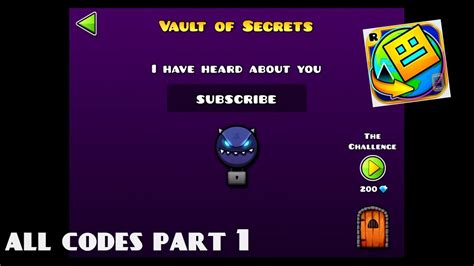 Geometry dash world vault of secrets passwords - nsasport