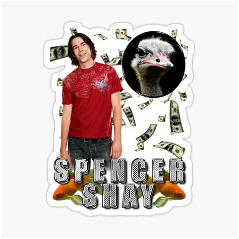 "spencer shay is an icon" Sticker by nayinthebay | Redbubble