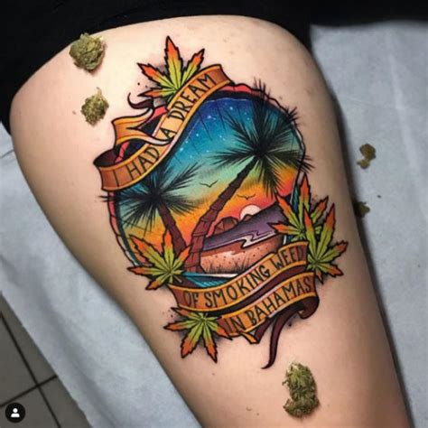 19 Coolest Weed Tattoos on Instagram