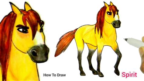 Dreamworks Spirit Untamed Horse | How To Draw A Horse / Spirit Untamed ...