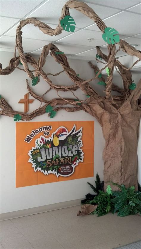 Vbs crafts, Crafts, Jungle tree