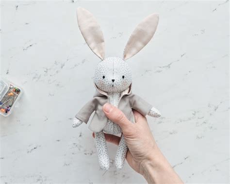 Bunny With Coat Sewing Pattern and Tutorial. Bunny Pattern. - Etsy