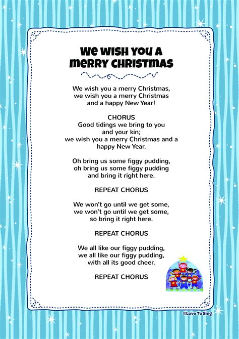 We Wish You A Merry Christmas | Kids Video Song with FREE Lyrics ...