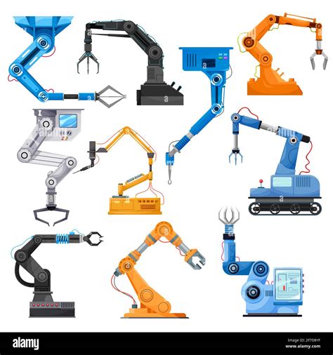 Industrial robotic arms of robot manipulator Stock Vector Image & Art ...