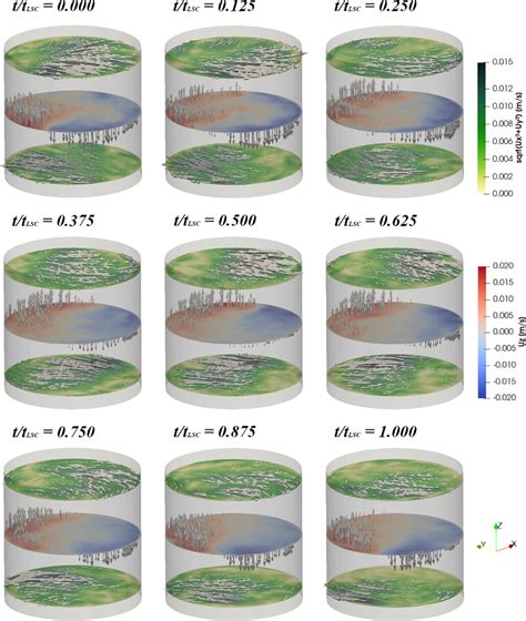 Illustration of the vector flow field for a coil current of 0 A (pure ...