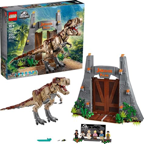 Amazon.com: LEGO Jurassic World Jurassic Park: T. rex Rampage 75936 ...