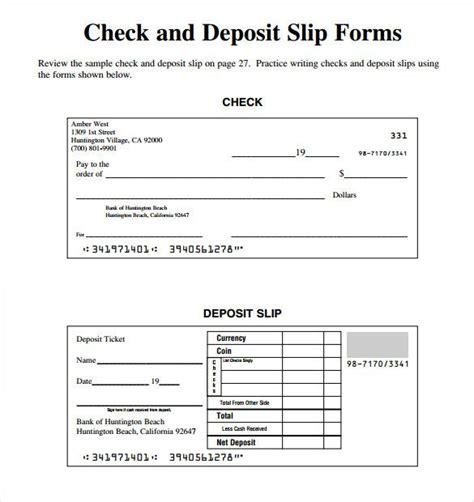 Blank Deposit Slip Template Free | Template.vercel.app