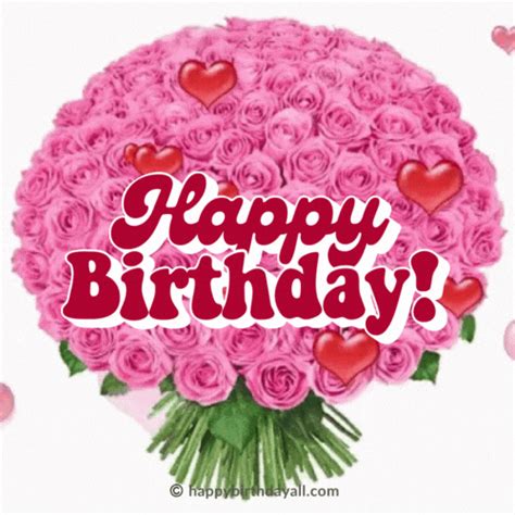 40+ Happy Birthday Flowers GIFs Download Free