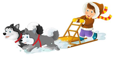 Clipart Dog Sled