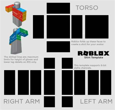 Free Roblox Transparent Shirt Template Design Template | PIXLR