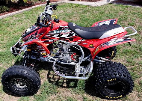 TRX 450R custom graphics decal kit for Honda Maeir Fourwerx Qualtech ...