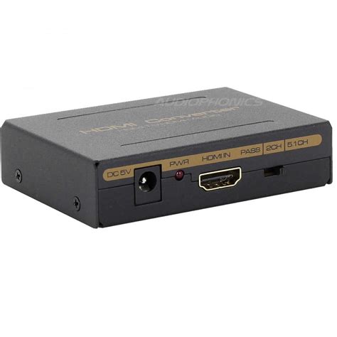 HDMI 5.1 to HDMI and Audio optical / RCA stereo Converter - Audiophonics