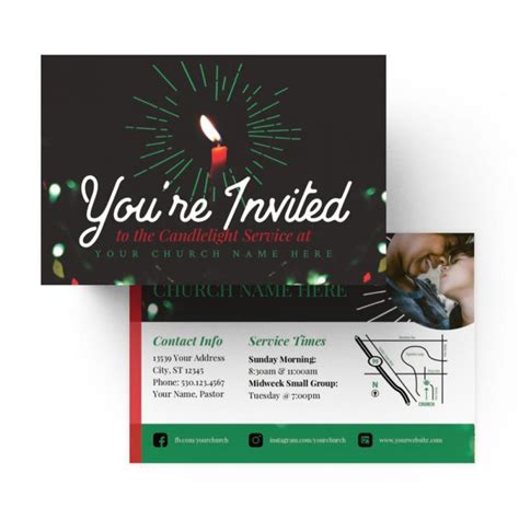 Church Standard Invite Cards - You're Invited Candle | ProChurch