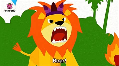 Roar Pinkfong GIF - Roar Pinkfong Lion - Discover & Share GIFs