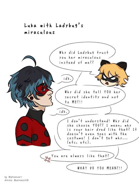 Luka with Ladybug's miraculous 🐞 [Fanart, Mini-comic] | Miraculous Amino