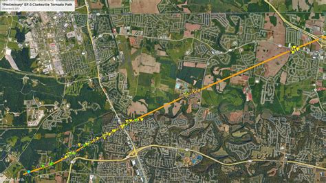 Tennessee tornadoes path: See where they hit in Clarksville, Nashville