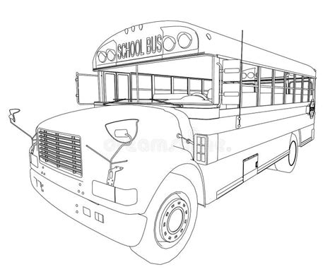 School Bus Drawing Outline