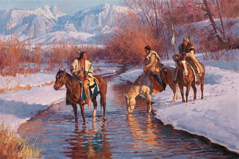 Jim C. Norton, Winter On Currant Creek | Native american art, American ...