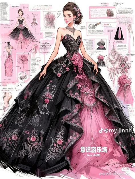 Pin by Yang An on Thiết kế | Fashion illustration dresses, Ball gowns ...