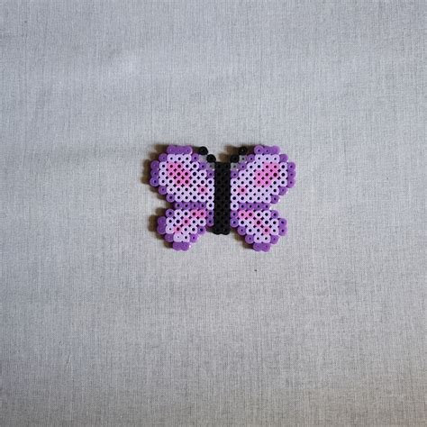 Butterfly Perler Bead Keychain - Etsy